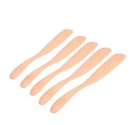 Phefop Esparcidor de Queso y Mermelada con Cuchillo de Mantequilla de Madera, Cereza Natural de 16,5 Cm para Servir Pan y Pasteles (Color madera)