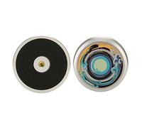 Phefop Estabilizador de Disco Profesional con Almohadilla Inferior de Silicona para Amortiguación de Vibraciones, Pinza de Disco de Vinilo de Corte de Precisión CNC para Platino, plateado
