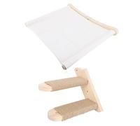 Phefop Estantes para Gatos Montados en la Pared, Muebles Modernos de Madera para Paredes de Gatitos con Cojines Extraíbles para Dormir, Jugar a Escalar, Hamacas, Muebles de Paredes para Gatitos con