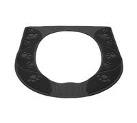 Phefop Funda Universal para Asiento de Inodoro, Almohadilla Antideslizante de Silicona Lavable, Diseño Suave y Cálido para Ancianos y Niños, 39,5 X 34 Cm (GRAY)