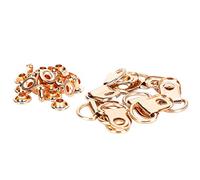 Phefop Gancho para Cordones, Hebilla de Ojal de Latón, Remache, Kit de Reparación para Botas de Senderismo, Zapatos de Cuero, Ganchos de Encaje de Metal de Repuesto