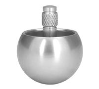 Phefop Giroscopio Giratorio de Metal para Niños y Adultos, Juguete de Acero Inoxidable con Tapa Abatible sobre la Parte Superior, Regalos para Matar el Tiempo, Estrés y Ansiedad, 2 (Silver)