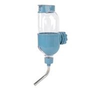 Phefop Gran Capacidad 500 Ml Botella de Agua para Perro Colgante Dispensador de Cajas para Mascotas con Diseño de Doble Cuentas contra el Espacio de Ahorro de Retroceso Material Resistente (Blue)