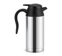 Phefop Hervidor de Coche, Hervidor de Calefacción Eléctrica de 12 V, Taza de Viaje de Acero Inoxidable de 750 Ml para Agua Caliente, café, té