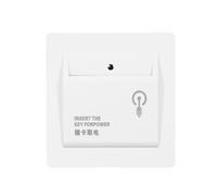 Phefop Interruptor de Ahorro de Energía con Tarjeta Llave, Interruptor de Inserción para Habitación de Huéspedes 40A for Hotel (WHITE)