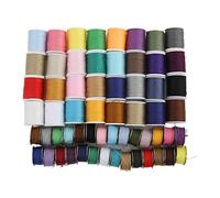 Phefop Juego de Hilos de Coser, 60 Carretes, Hilo de Bordar de Poliéster Multicolor con Bobinas Reutilizables para Coser a Mano, Reparación de Ropa, 2,1x26,4x12,9cm