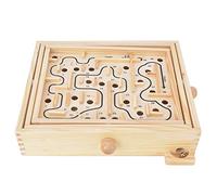 Phefop Juego de Mesa de Laberinto, Juguete Educativo de Rompecabezas de Laberinto de Madera para Niños, Desarrolla Habilidades de Pensamiento y Lógica para Familias