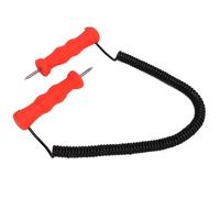 Phefop Juego de Picahielos, Herramienta Ergonómica para Romper Hielo de Acero Inoxidable, Punta de Corte para Esquiar y Pescar Al Aire