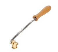 Phefop Juego de Rosetas con, Herramienta para Hornear Pasteles Intercambiable con Cabeza de Latón, Pulida Suave sin Rebabas, con Exquisita Artesanía, para Estampado de Papel Kraft de