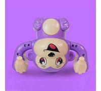 Phefop Juguete de Mono Rodante, Juguete Interactivo Educativo con Bordes Lisos, Actividad Física para Niños Pequeños y Niños (Purple)