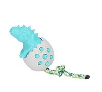 Phefop Juguete Masticable para Perros con Forma de Huevo de Dinosaurio, Material TPR, Cepillo de Dientes Multifuncional para Perros, Alivia la Ansiedad y Limpia los Dientes, Ideal para el Tiempo de