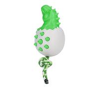 Phefop Juguete Masticable para Perros con Forma de Huevo de Dinosaurio, Material TPR, Cepillo de Dientes Multifuncional para Perros, Alivia la Ansiedad y Limpia los Dientes, Ideal para el Tiempo de