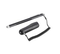 Phefop Lápiz óptico Lápiz Antiarañazos Punta de Silicona de Pantalla Táctil Portátil para Teléfono Tableta GPS Metal Negro Capacitivo de Alta Sensibilidad óptico para Pantalla Táctil Productos de