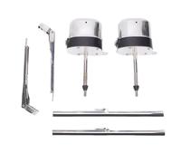 Phefop Limpiaparabrisas Motor S6558 Acero Inoxidable 110 Grados Barrido | Reemplazo de Motor de Limpiaparabrisas Delantero, Engranaje Metálico de Parada Automática, Eje de 3 Pulgadas, Cuchillas de