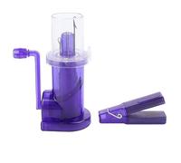 Phefop Máquina de Tejer Embellecedora, Tejedora de Carrete Manual con Manivela, Herramienta de Tejer Portátil de Plástico Resistente para Pulseras de Bricolaje, Cordones, Bufandas y