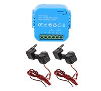 Phefop Medidor de Energía Inteligente WiFi, Abrazadera CT Bidireccional 2x80A, Monitoreo en Tiempo Real
