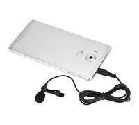 Phefop Micrófono con Cable de Solapa con Clip Manos Libres, Voz Clara y bajo Ruido, Mini Micrófono con Conector de 3,5 Mm para, Ideal para Grabación de Video