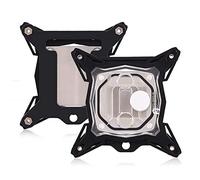 Phefop Mini Mini CPU Waterbock de 0.3 Mm Kit de Enfriamiento Base Negra, Bloque de Enfriamiento de CPU Acrílico de, Instalación Simple para Constructores de PC