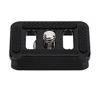 Phefop Mini Placa de Liberación Rápida de Aleación de Aluminio, con Tornillo de 1/4 y Almohadillas de Goma Antideslizantes para Trípode de Montaje de Cámara