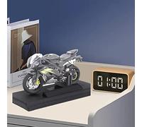 Phefop Modelo de Juguete de Motocicleta 1:18, Mini Motocicleta de Aleación para Niños y Adultos, Diseño Realista en Negro, Decoración del Hogar y Coleccionistas