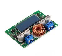 Phefop Módulo de Fuente de Alimentación de Paso hacia Abajo Ajustable, DC -DC 8-60V a 3-32V 7A con Pantalla LCD y Acrílico para el Método de Calibración de Corriente de Voltaje