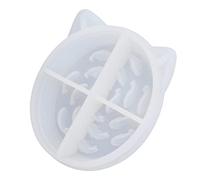 Phefop Molde de Resina Epoxi para Cuencos para Mascotas, Bandeja de Silicona para Hacer Comedero Lento, Comida para Perros, Cuencos de Rompecabezas, Molde para Platos para Perros Pequeños y Gatos