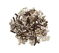 Phefop Notas Musicales Recortes de Madera, 100 Piezas de Manualidades Vintage Lisas sin Terminar para Pintar, con Mini Formas en Blanco de Moda para Decoración de Habitaciones de Niños