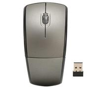 Phefop Plegado Inalámbrico Plegable Matte Matte Portátil Portátil 2.4G Oficina Gaming Mouse para Empleados de la Oficina ABS (Grey)