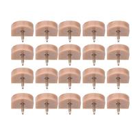 Phefop Puntas de Repuesto para Tacones Altos, Kits de Reparación de Tacones de Zapatos de TPU Duraderos, Fácil Instalación, Perfectos para Mujeres en Todos los Estilos de Zapatos (613 Beige 19*20.5)