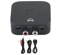 Phefop Receptor, Sonido de Lealtad de Alta Reducción de Ruido, Distancia de Transmisión de Señal de 10 M para Automóvil, 3,5 Mm Jack Aux, White, 1 Destinatario para Amantes de la Música