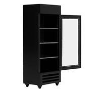 Phefop Refrigerador Vertical para Casa de Muñecas, Material de Abedul de Primera Calidad, Refrigerador de Simulación en Miniatura, 18 X 7 X 5 Cm para Entusiastas de Las Casas de Muñecas (Black)