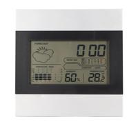 Phefop Reloj Meteorológico Digital, Pantalla de Temperatura y Humedad con Función de Alarma, Comodidad de Fase Lunar, Termómetro Higrómetro Interior, para Uso en Escritorio y para