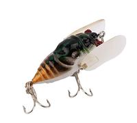 Phefop Señuelo de Pesca de Cigarra, Ojos Holográficos 3D, Sonajero Fuerte para Pesca de Lubina y Trucha, Cebo de Agua Dulce para Pescadores y Entusiastas del Aire