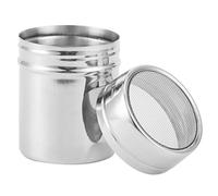 Phefop Shaker de Polvo de Malla Fina, Aspersor de Chocolate de Chocolate de Acero Inoxidable para Cocina Cocoa Maíz Maíz Harina Soda Breaking (L 360ml 6.8x14.5cm / 2.7x5.7in)