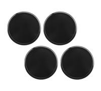 Phefop Tapacubos Centro Rueda 65mm DE 48mm DI Universal (BLACK) | ABS Metal Rim Cover, Easy Install Tire Cap, Stylish Protector for Sedan SUV Sports Car, Set of 4