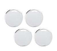 Phefop Tapacubos Centro Rueda 65mm DE 48mm DI Universal (Electrochapado) | ABS Metal Rim Cover, Easy Install Tire Cap, Stylish Protector for Sedan SUV Sports Car, Set of 4