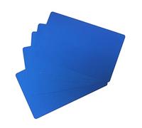 Phefop Tarjetas de Visita en Impermeables con Grabado Láser de Varias Tarjetas, Tarjetas de Números de Placa de Metal únicas Que No Se Decoloran, 50 Uds. (Blue)