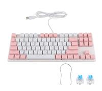 Phefop Teclado con Luz LED, Lindo Teclado Mecánico, Suministros de Computadora Ergonómicos Portátiles para Jugadores de PC Portátiles, Gran (#2)