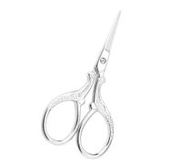 Phefop Tijeras de Bordado, Tijeras de Acero Inoxidable de Estilo Vintage para Manualidades, Diseño Antiguo con Borde Afilado para Costura y Proyectos de Arte de Bricolaje (SILVER)