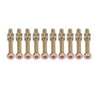 Phefop Tornillos para Cuna para Cama de bebé, 10 Juegos M6 de Acero Inoxidable Galvanizado, Kit de Tornillos con Cabeza Hueca Hexagonal, con Rosca Transparente para Muebles, Sillas, (M6*40MM)