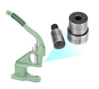 Phefop Troquel de Ojal de Prensa Manual con Hebilla Neumática, Perforador de Ojales de Acero 45# de 4,0 Mm, Herramienta Perforadora de Orificios de Cabeza Plana de 2 Piezas para Máquina de Prensa