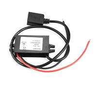 Phefop USB Steps Down Power, DC DC 12V a 5V 3A Convertidor USB Buckss con Protección contra Sobretensión para Pantalla LED, GPS, MP3, MP4, DVD de Coche