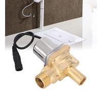 Phefop Válvula Solenoide de 6 V, Válvula de Sensor de Urinario de Cobre, de Descarga para Baño G1 2, Alta Confiabilidad, Fácil Instalación para Hoteles, Aeropuertos, Baños Familiares (C