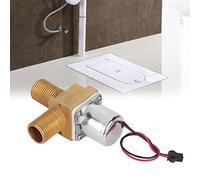 Phefop Válvula Solenoide de 6 V, Válvula de Sensor de Urinario de Cobre, de Descarga para Baño G1 2, Alta Confiabilidad, Fácil Instalación para Hoteles, Aeropuertos, Baños Familiares (A de