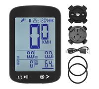 Phefop Velocímetro Inalámbrico GPS para Bicicleta con Pantalla LCD FSTN de 2,4 Pulgadas y Posicionamiento de 5 Estrellas para Odómetro de Ciclismo