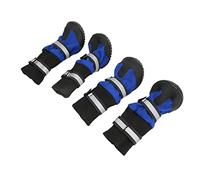 Phefop Zapatillas para Mascotas, Zapatos Impermeables para Perros con Material de Goma, Botines Reflectantes para Interiores para Perros Pequeños, Talla M (S)