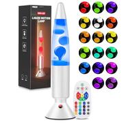 PHEJIE T90753-S-14-EU Lámpara líquida con cambio de color RGB de 36 cm con mando a distancia: luz ambiental con ciclo automático para dormitorios infantiles, decoración de escritorios de oficina