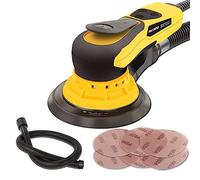 PHENDO Lijadora orbital aleatoria eléctrica sin escobillas 350W 3A Lijadora orbital con cable de velocidad variable multifunción para carpintería, coche, lijado de paneles de yeso, pulido.