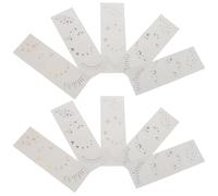 PHENOFICE 10 Pegatinas Holográficas Impermeables con Purpurina para Maquillaje Facial, Tatuajes Efímeros para Conciertos y Corporal, Material de Impresión por Transferencia de Agua
