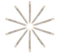 PHENOFICE 10 Rollos de Mezuzá Kosher Tradicionales en Papel Hebreo Beige Cuerda, para Decoración Religiosa del Hogar y Bendición Espiritual en Puertas Judías